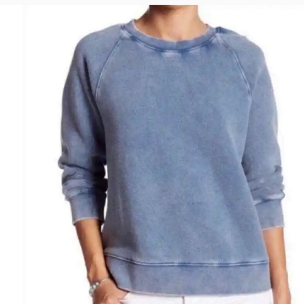 Free People Stone Washer crew neck pullover sweatshirt